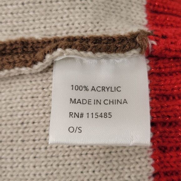 Reindeer Beanie. Unknown Brand. OSFA. Like New. - Picture 5 of 8